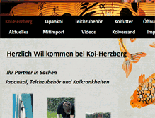 Tablet Screenshot of koi-herzberg.de